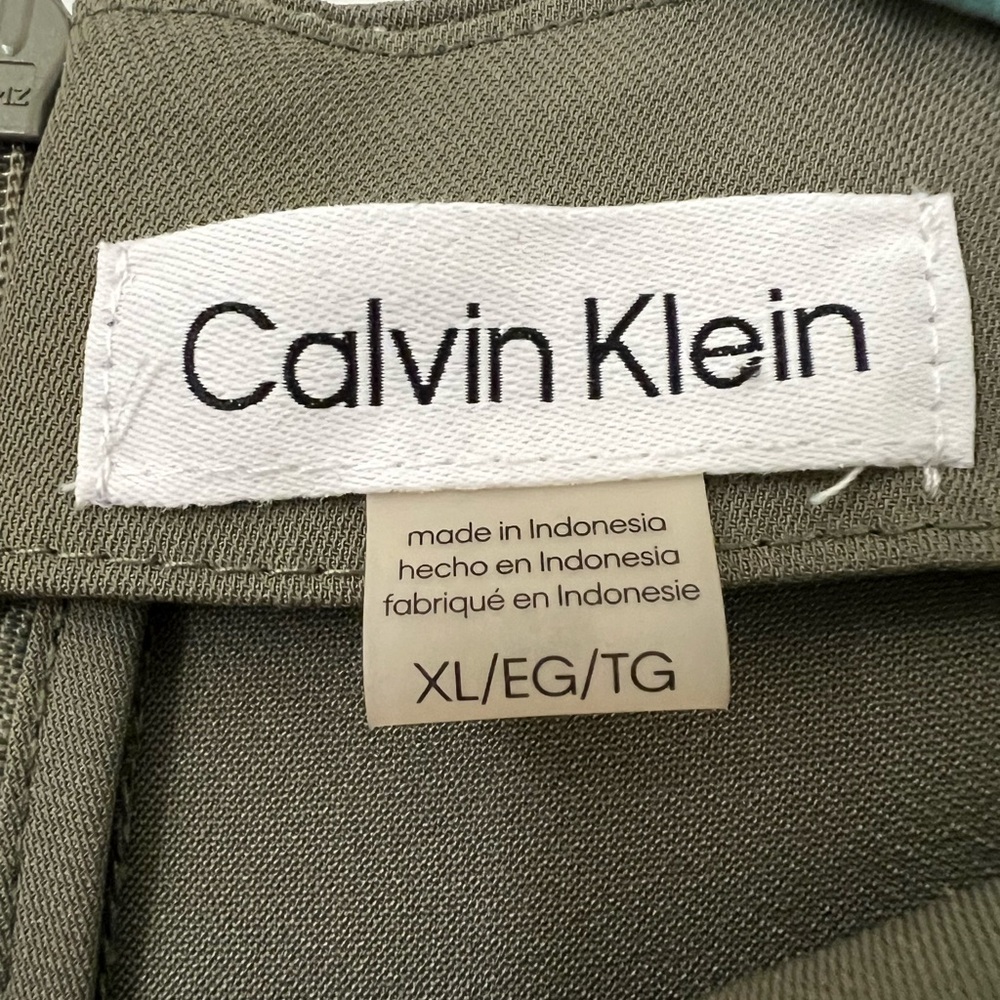 Calvin Klein Solid Elbow Length Blouse - Olive Gr… - image 5